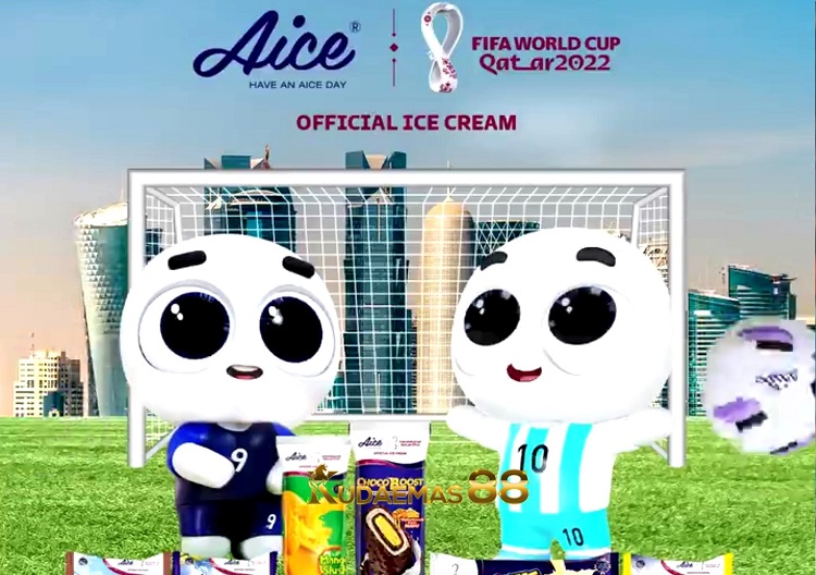 Piala Dunia FIFA Qatar 2022, Aice Jadi Es Krim Resmi