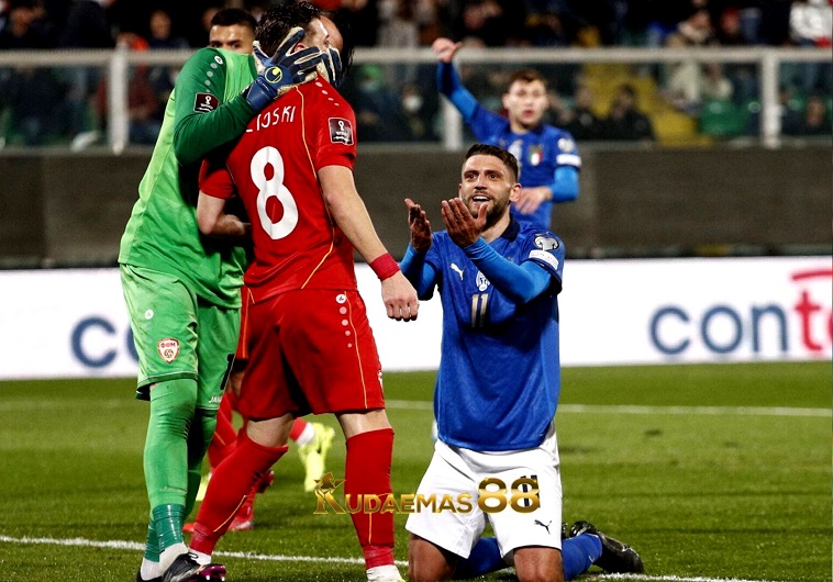 Hasil Pertandingan Italia vs Makedonia, Lengkap Penyebab Kekalahan!